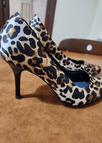 Leopar Desenli 37 Stiletto - Görsel 5