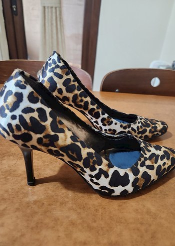 Leopar Desenli 37 Stiletto - Görsel 4