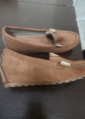 Kahverengi Süet Kadın Dolgu Topuklu Babet Bambi 37 - Görsel 7