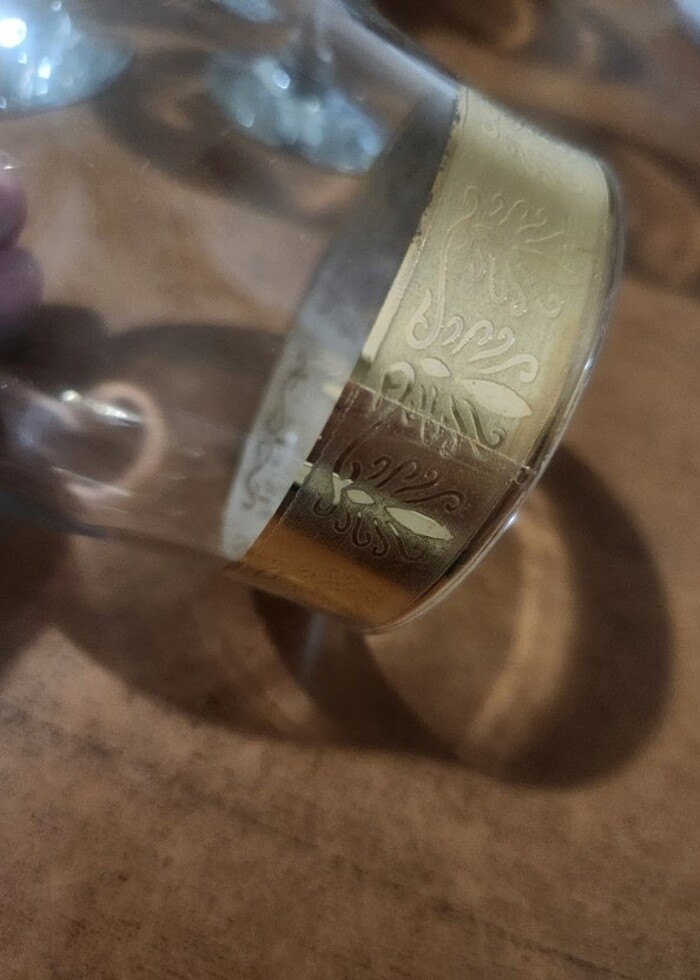 Altın kaplama kadeh - Görsel 5