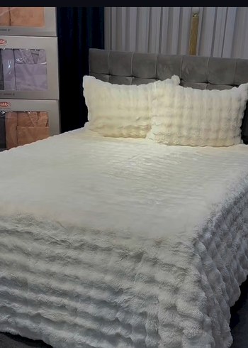 Beden Merinos daimond tavsan tüyü yatak örtüsü
