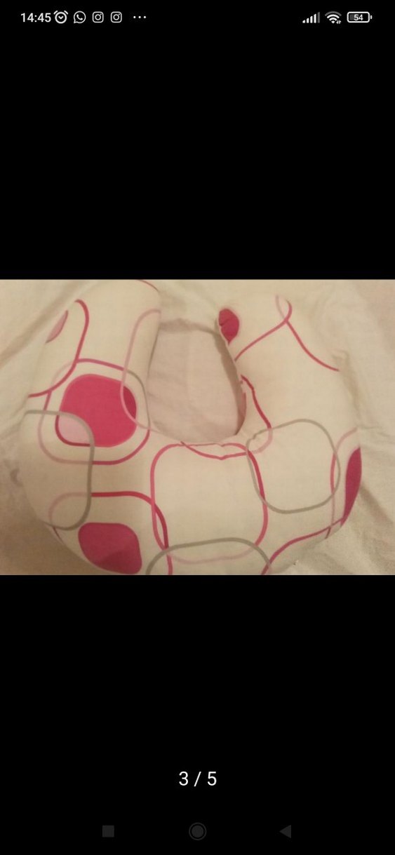 Pembe Desenli Emzirme ve Hamile Yastığı - Görsel 3