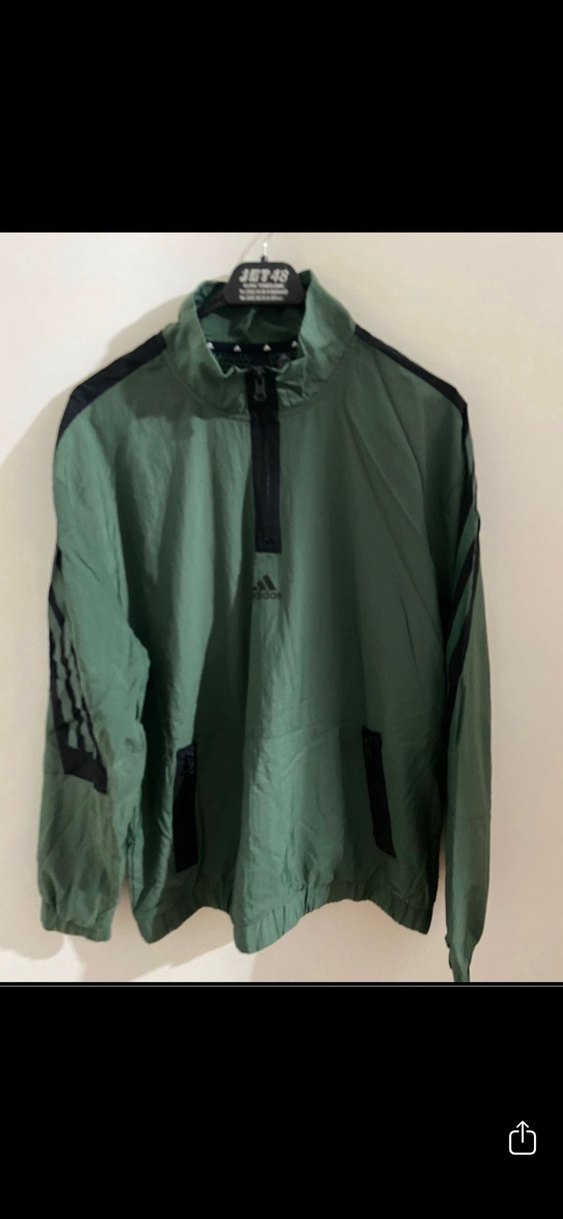 Yeşil Bel Detaylı Erkek Yağmurluk - Görsel 2