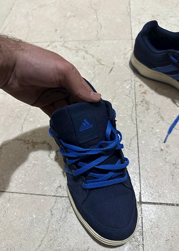 Erkek Lacivert Spor Ayakkabı Velcro Detaylı - Görsel 2