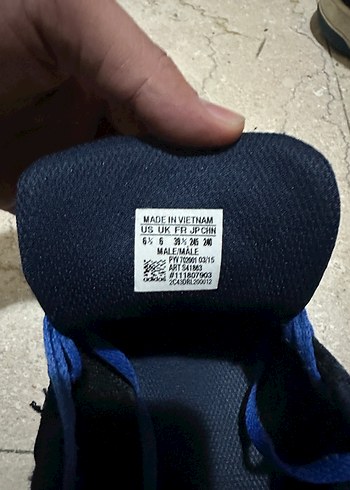 Erkek Lacivert Spor Ayakkabı Velcro Detaylı - Görsel 4