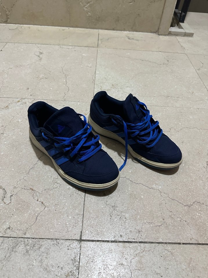 Erkek Lacivert Spor Ayakkabı Velcro Detaylı - Görsel 3