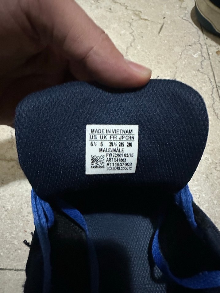 Erkek Lacivert Spor Ayakkabı Velcro Detaylı - Görsel 4