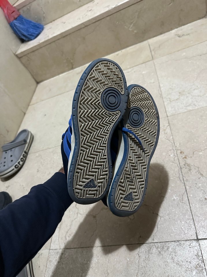 Erkek Lacivert Spor Ayakkabı Velcro Detaylı - Görsel 5