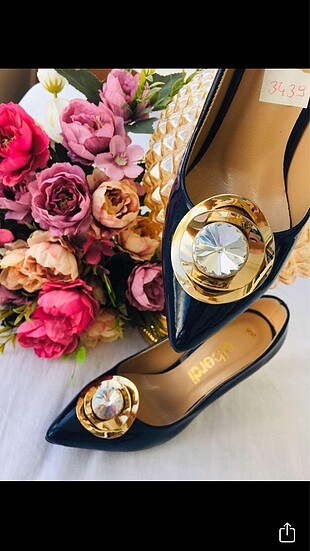 36 numara,Toka detaylı çokk şık stiletto 