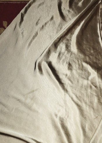 Bej Uzun Saten Kadın Etek - Görsel 4