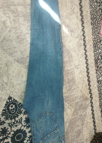 Yırtık Detaylı Midi Boy Kadın Jean - Görsel 4