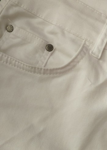 Beyaz Uzun kot etek  biraz lekeli - Görsel 4