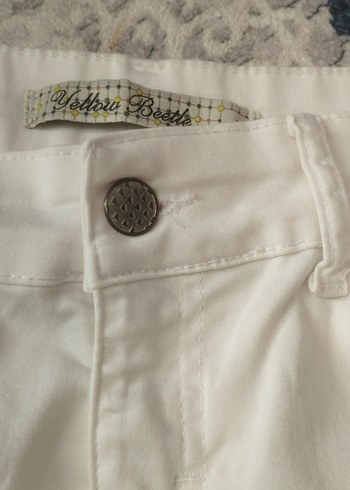 Beyaz Uzun kot etek  biraz lekeli - Görsel 3