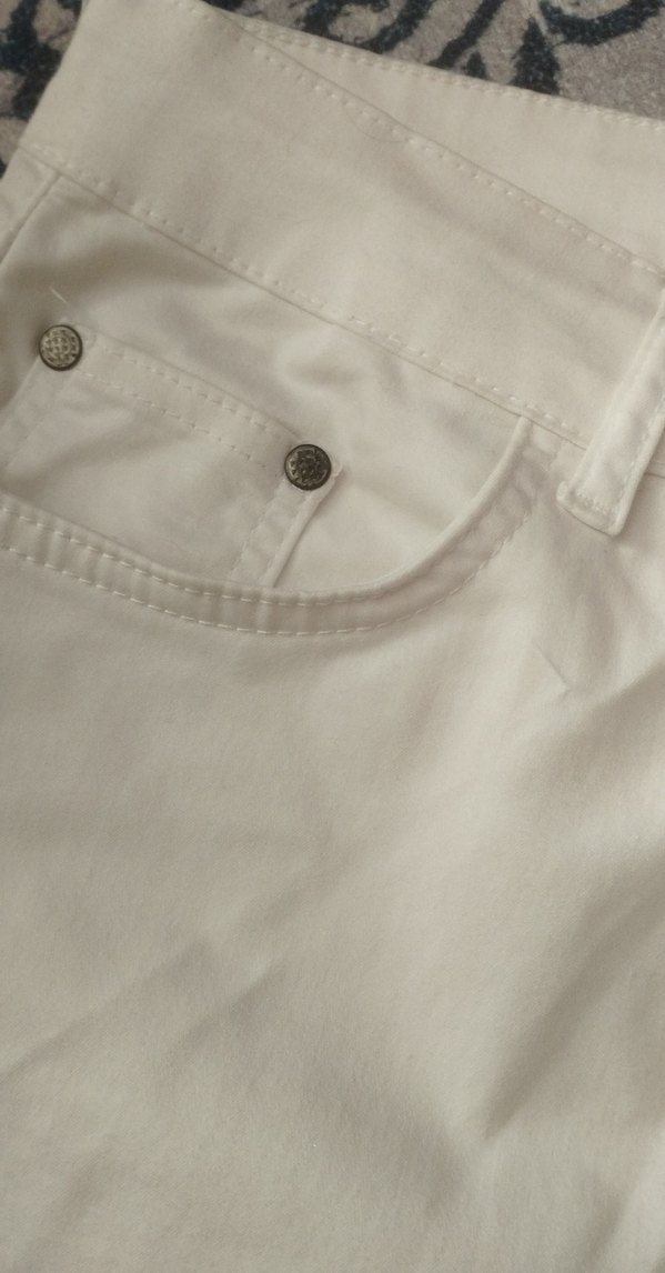 Beyaz Uzun kot etek  biraz lekeli - Görsel 4