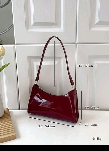 Cherry Red Rugan Baget çanta