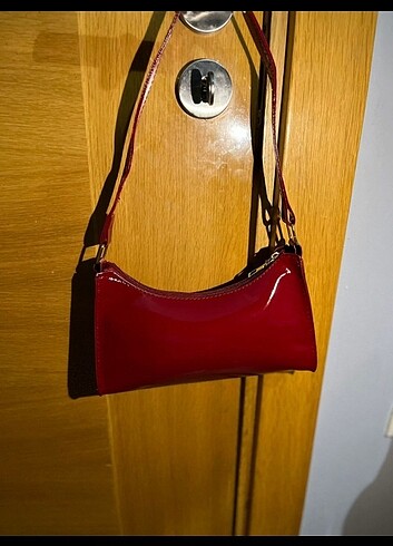 Sheinside Cherry Red Rugan Baget çanta