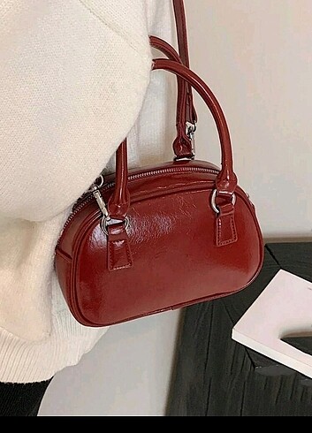 Sheinside Shein Cherry Red Çanta