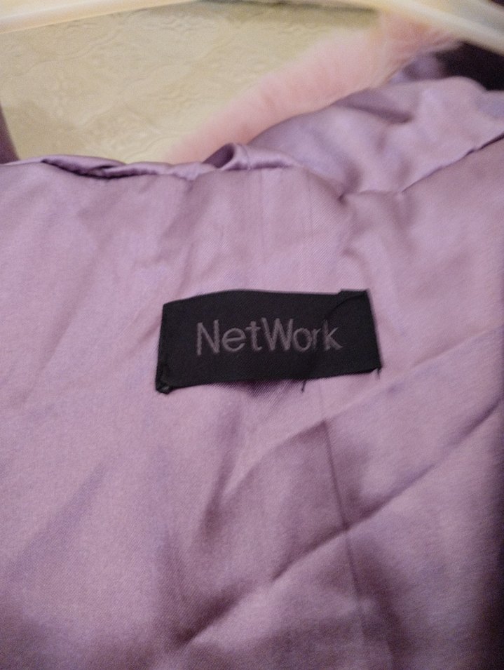 Pembe Midi Boy Kürk Detaylı Ceket - Görsel 3