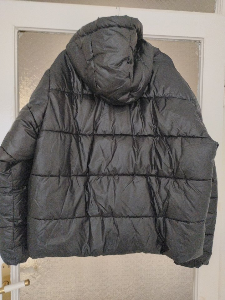 Siyah Fermuarlı Kadın Kışlık Mont - Görsel 2