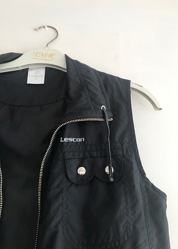 Lescon Siyah Fermuarlı Kadın Yelek - Görsel 2