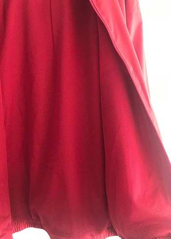 ADİDAS Kırmızı Kapüşonlu Fermuarlı Ceket - Görsel 5