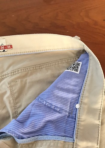 Bej erkek coton cooper fit regular pantolon - Görsel 8