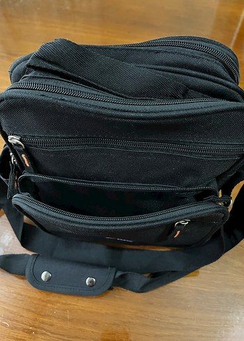 Siyah Fermuarlı Erkek Omuz Çantası - Görsel 6