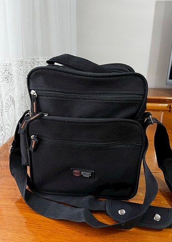 Siyah Fermuarlı Erkek Omuz Çantası - Görsel 3