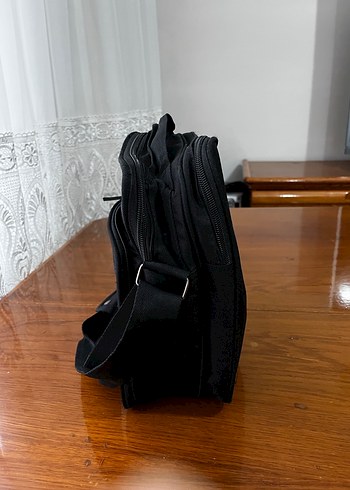 Siyah Fermuarlı Erkek Omuz Çantası - Görsel 7