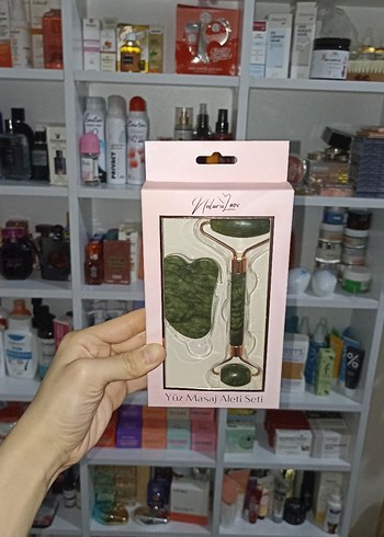 Yüz Masaj Aleti Seti - Yeşim Taşı - Görsel 2