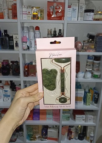 Yüz Masaj Aleti Seti - Yeşim Taşı - Görsel 3