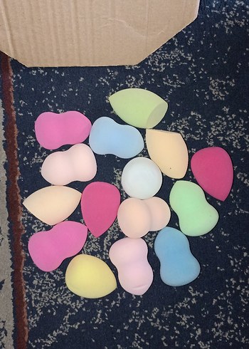 Pastel Renkli Makyaj Süngerleri Seti - Görsel 2