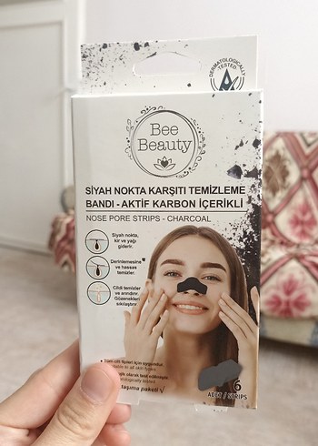 Bee Beauty Aktif Karbonlu Burun Gözenek Bandı - Görsel 2