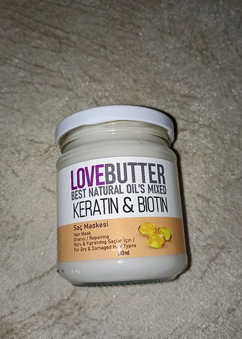 LOVE BUTTER Keratin & Biotin Saç Maskesi 130ml - Görsel 3