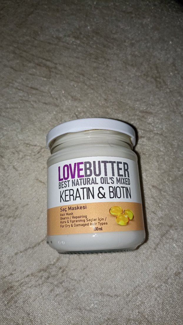 LOVE BUTTER Keratin & Biotin Saç Maskesi 130ml - Görsel 2