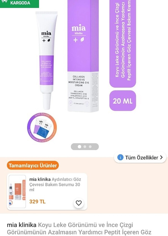 Göz çevresi bakımı kremi  - Görsel 4