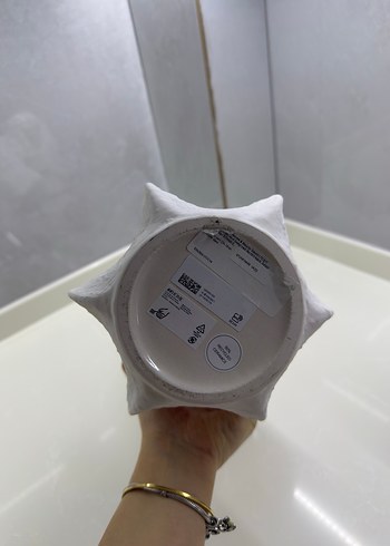 Beyaz Pastel Renkli Vazo - Görsel 3