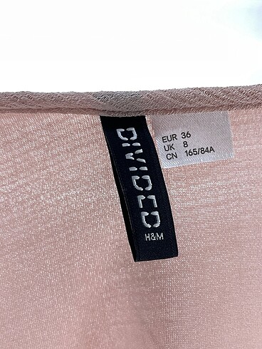 36 Beden pembe Renk H&M Günlük Elbise %70 İndirimli.