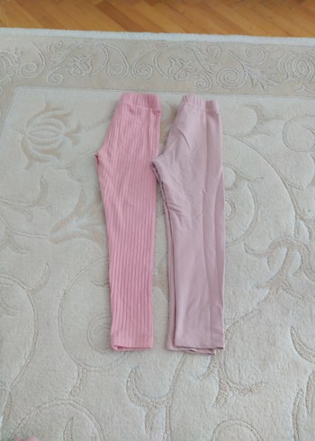 Kız Çocuk Pileli Pembe Tayt