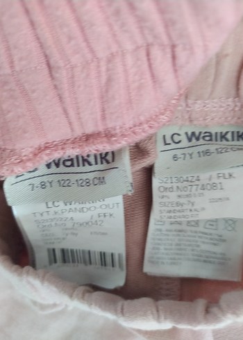 LC Waikiki Kız Çocuk Pileli Pembe Tayt
