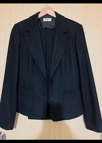 Siyah Kadın Yün Blazer Ceket - Görsel 2