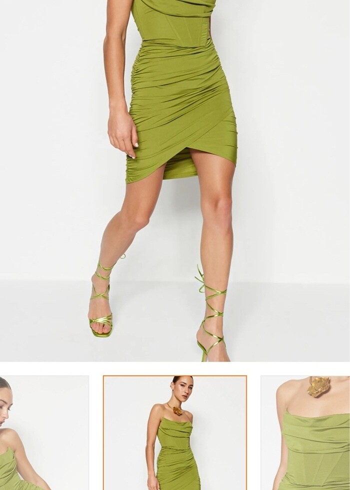 Yeşil abiye - Görsel 3