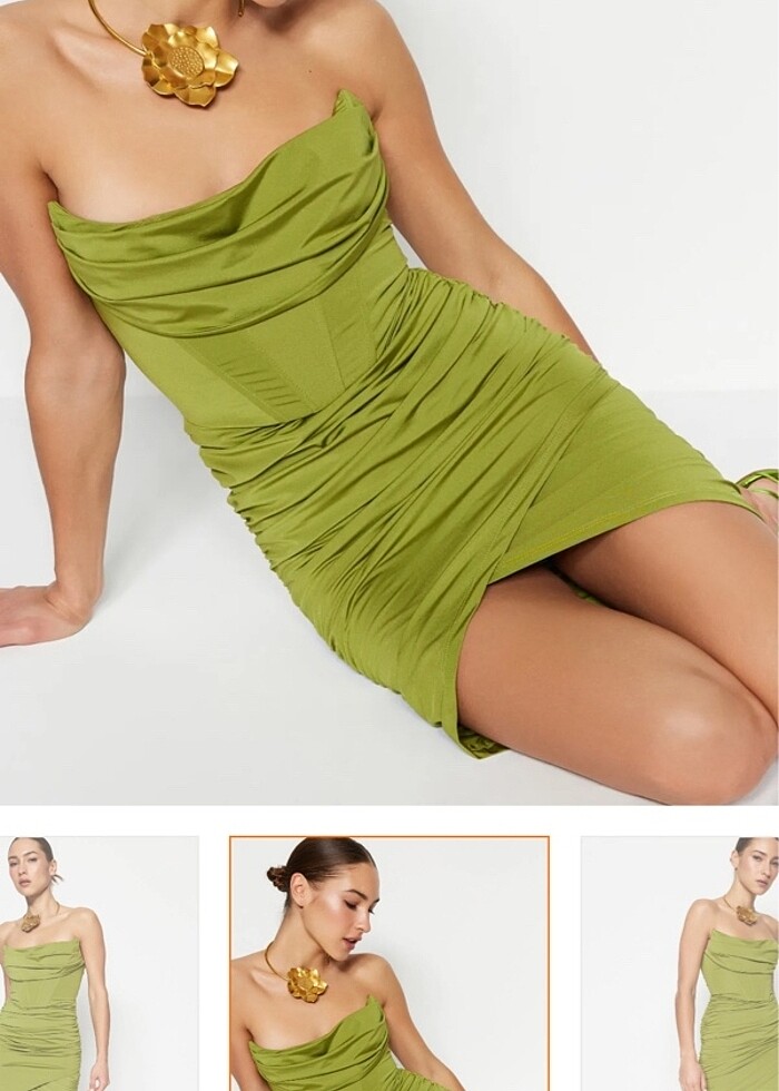 Yeşil abiye - Görsel 2