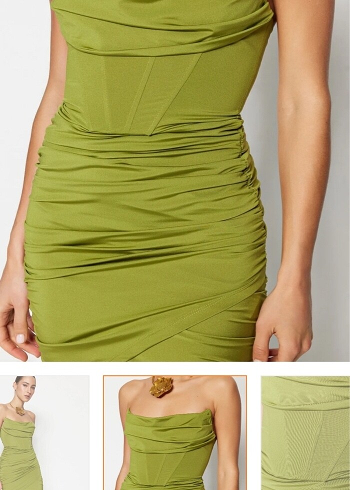 Yeşil abiye - Görsel 4