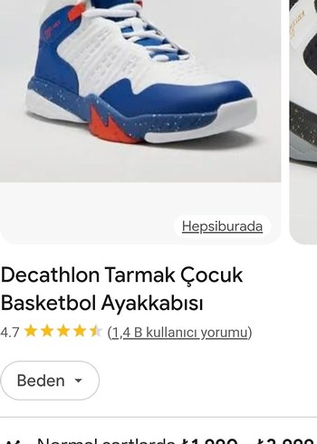 Tarmak Mavi Basketbol Ayakkabı Velcro Detaylı - Görsel 7
