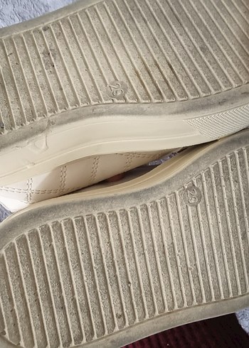 Bej Gri Bağcıklı Kadın Dolgu Topuk Spor Ayakkabı - Görsel 5