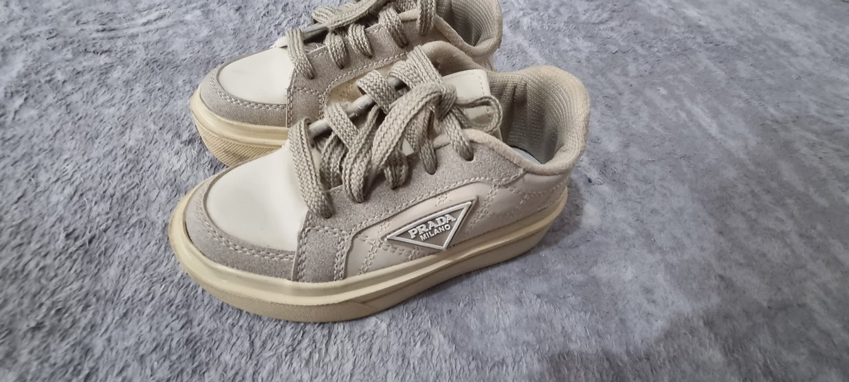 Bej Gri Bağcıklı Kadın Dolgu Topuk Spor Ayakkabı - Görsel 4