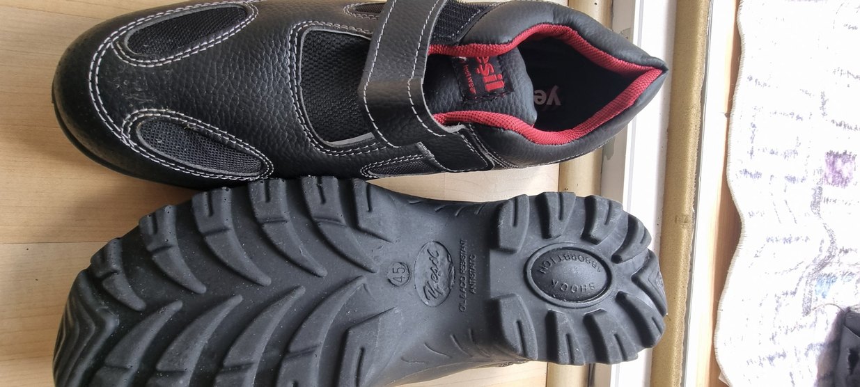 Kırmızı Siyah Biker Erkek Botu Velcro - Görsel 2