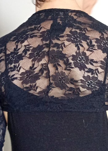 m Beden S/M/LDantel gotik tarzıı Siyah Bolero