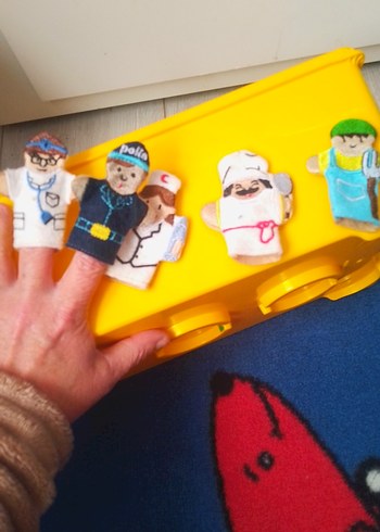 Renkli Parmak Kuklaları Seti - Görsel 2